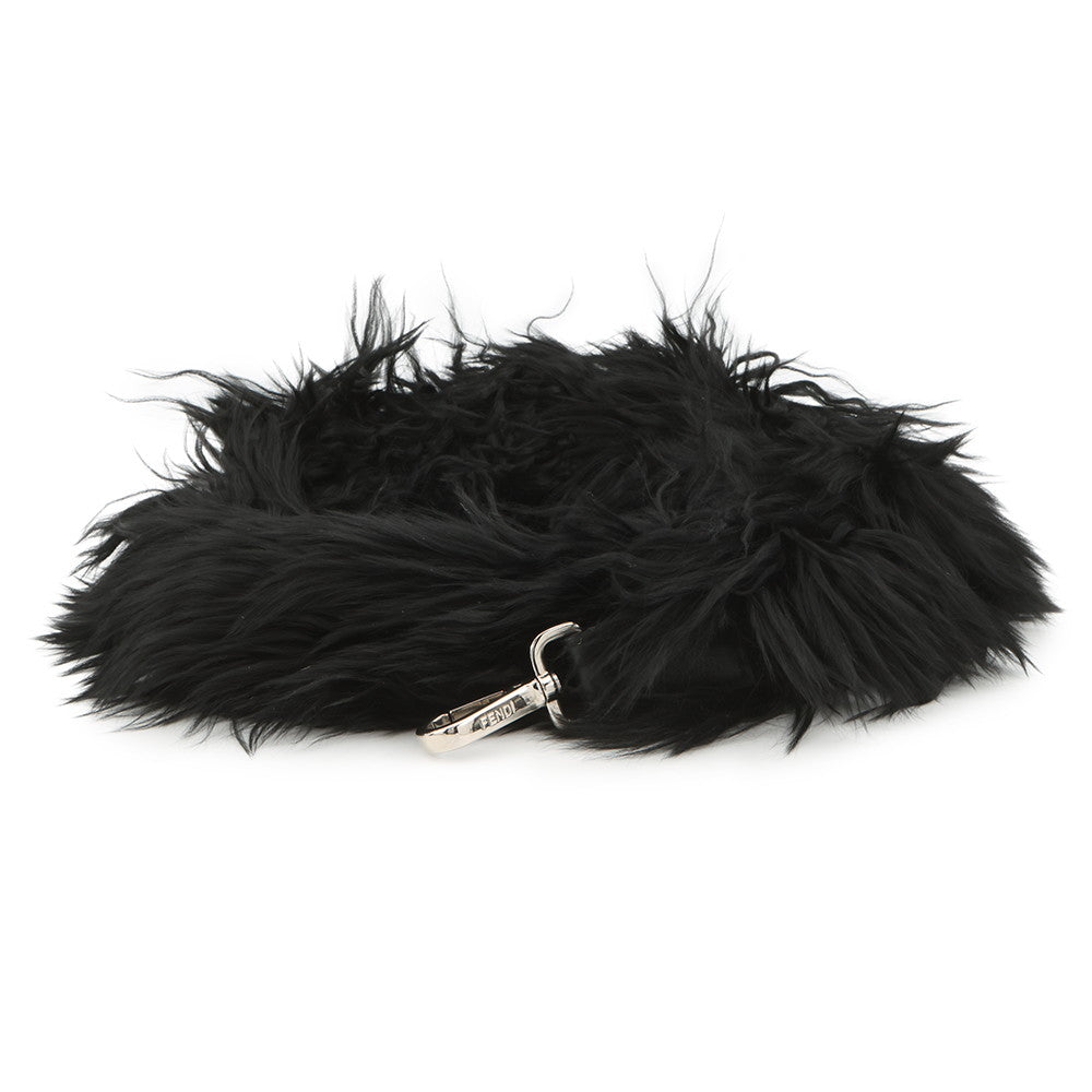 FENDI Strap you Black Fur Rovelle Bags