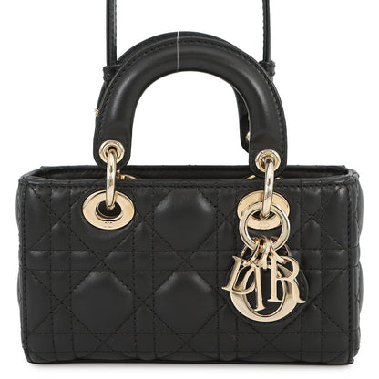 Dior Lady D-Joy Cannage 3-Way Bag Blacks0910Onge Lambskin Size Micro Rovelle Bags