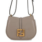 FENDI C'mon Shoulder Bag Greige8BS082 Leather Size Small Rovelle Bags