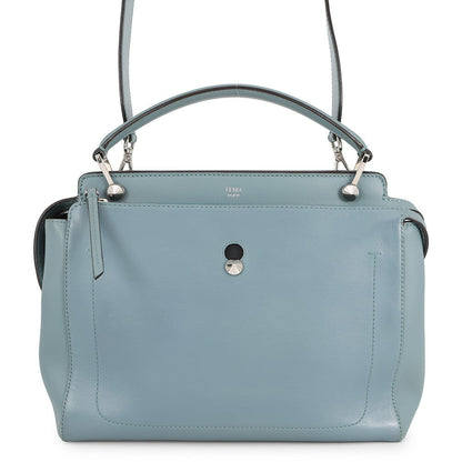 FENDI dot com 2WAY Handbag Blue8BN293 Leather Rovelle Bags