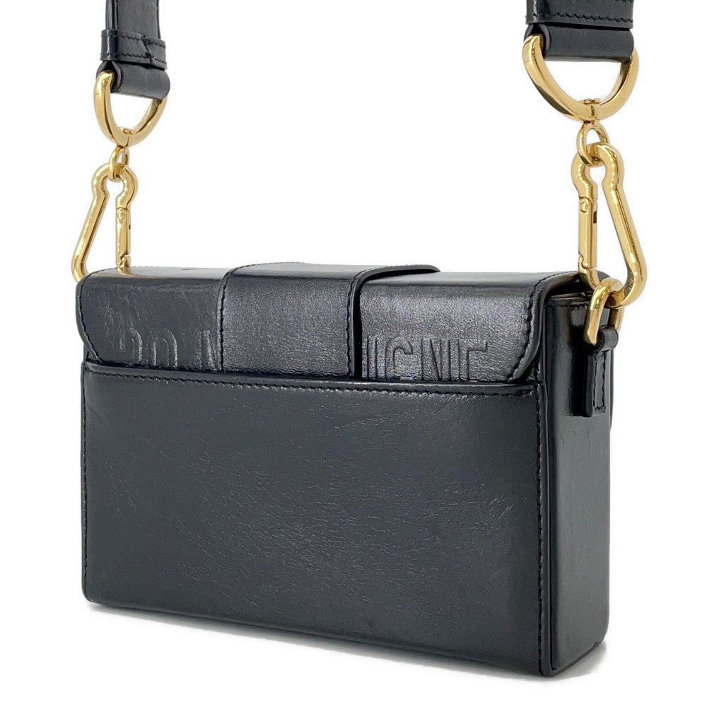 Dior 30 Montaigne Montaigne Shoulder Bag Black Leather Rovelle Bags