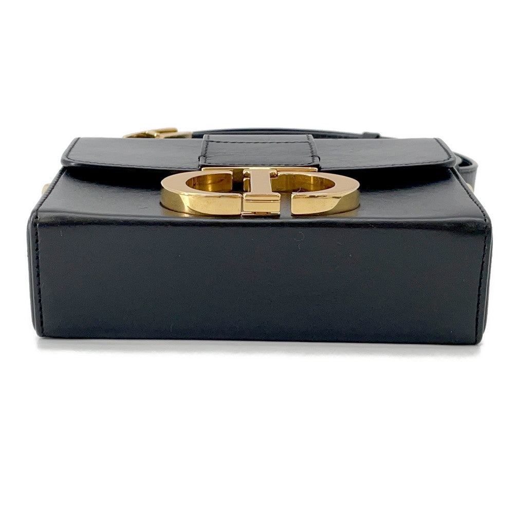 Dior 30 Montaigne Montaigne Shoulder Bag Black Leather Rovelle Bags