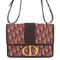 Dior Oblique Montaigne Shoulder Bag Bordeauxm9203Utzq Canvas Leather Rovelle Bags
