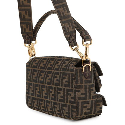 FENDI Zucca Multi-Pocket Baguette Brown/Black8BR808 Jacquard Rovelle Bags