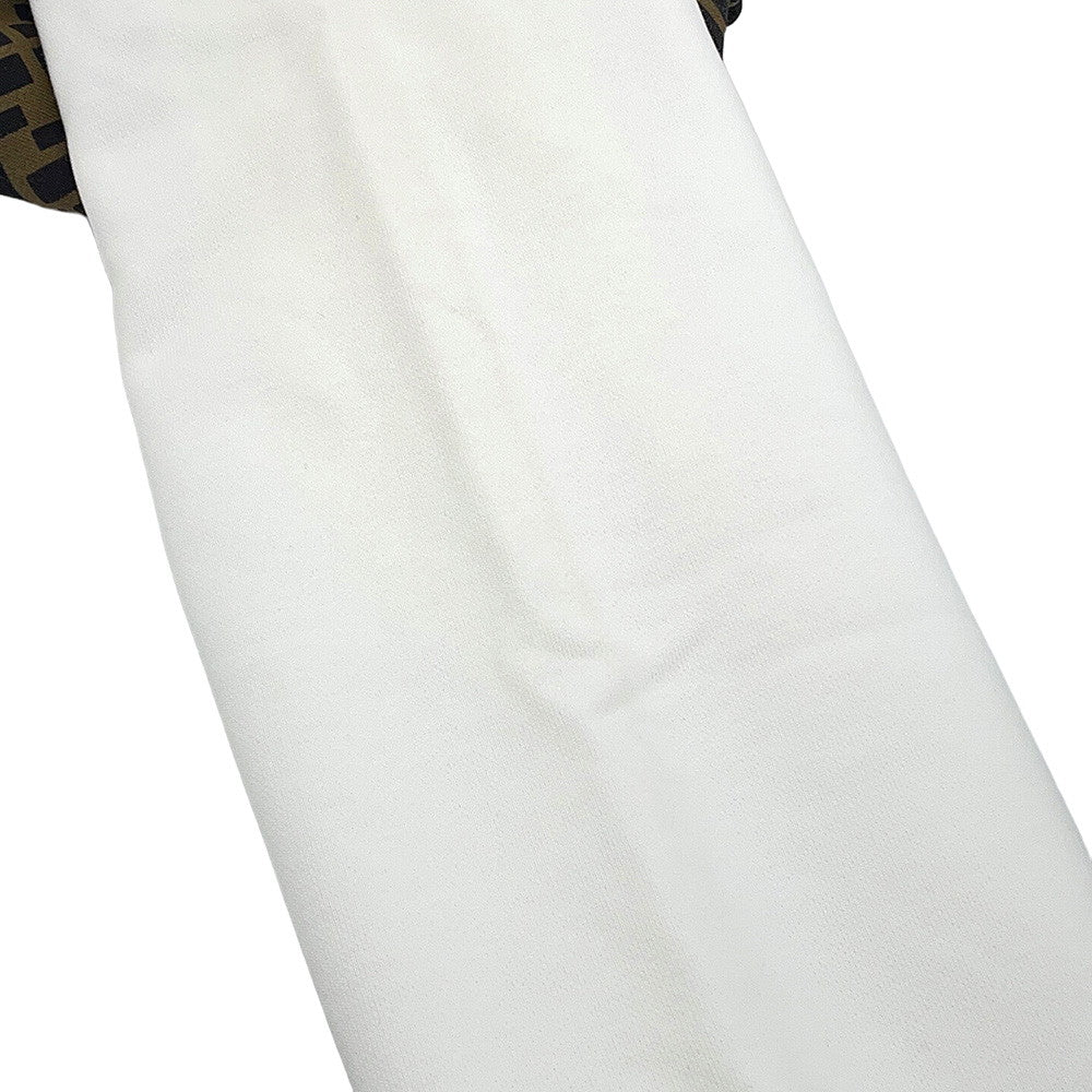 FENDI FF switching hoodie Size S White/BrownFAF681 Cotton 86% Polyester 14% Rovelle Bags