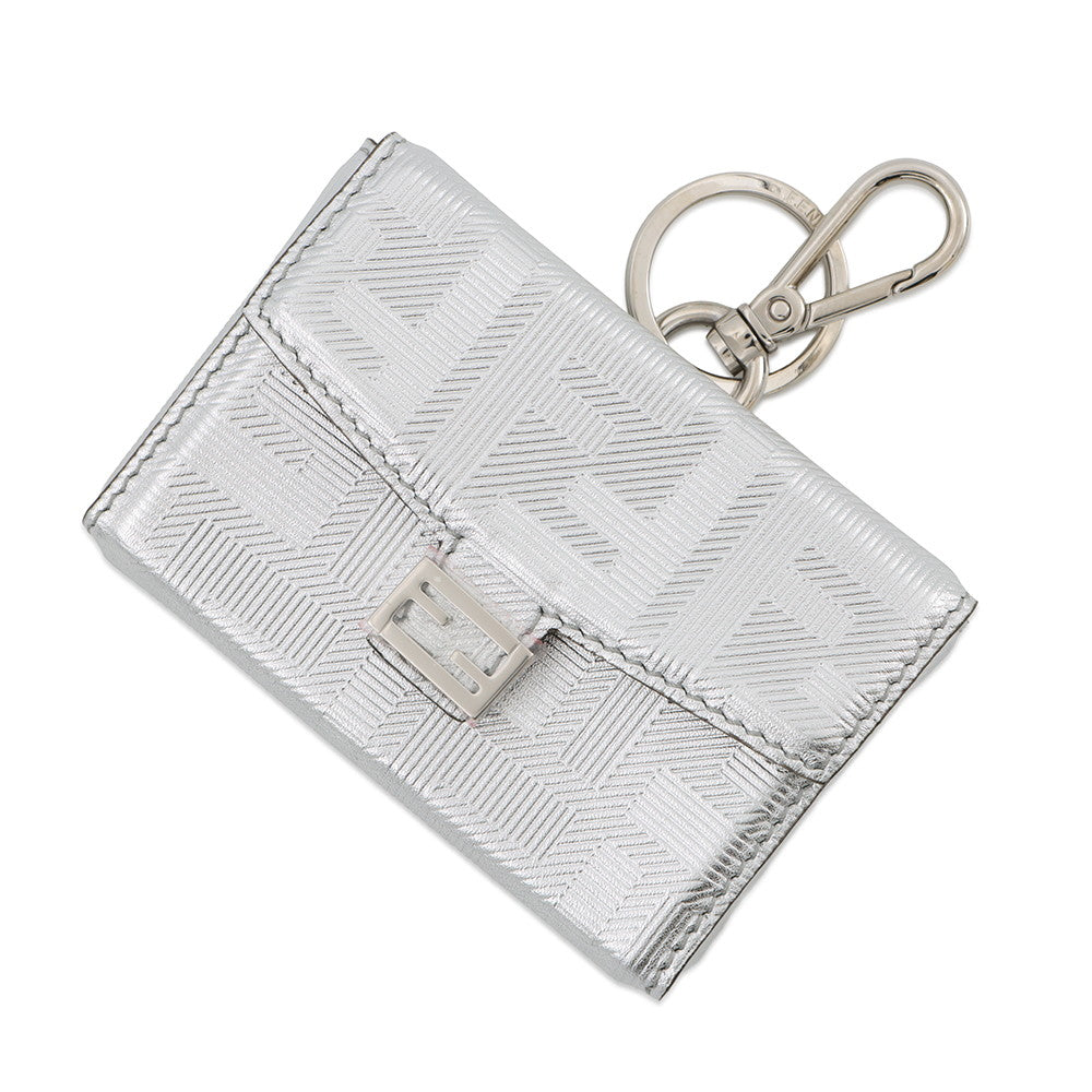FENDI Nano Bucket Bag Charm Silver/Black7AS206 Leather Rovelle Bags