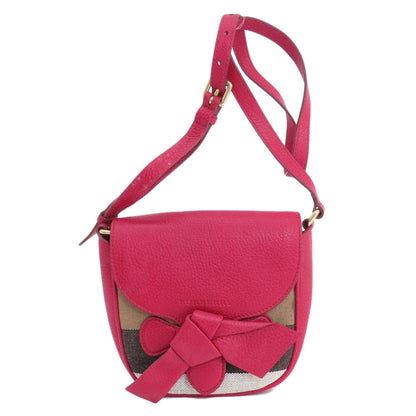 Burberry Nova Brand Leather Pink Shoulder Bag
