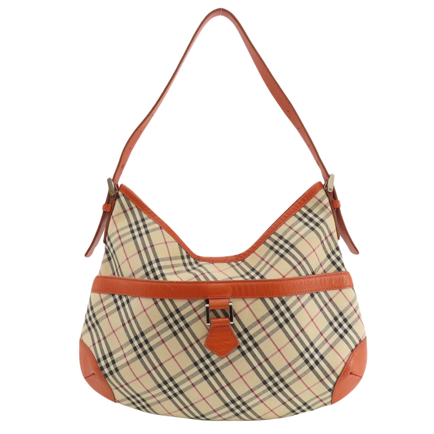 Burberry Nova Brand Canvas White Shoulder Bag Style 33