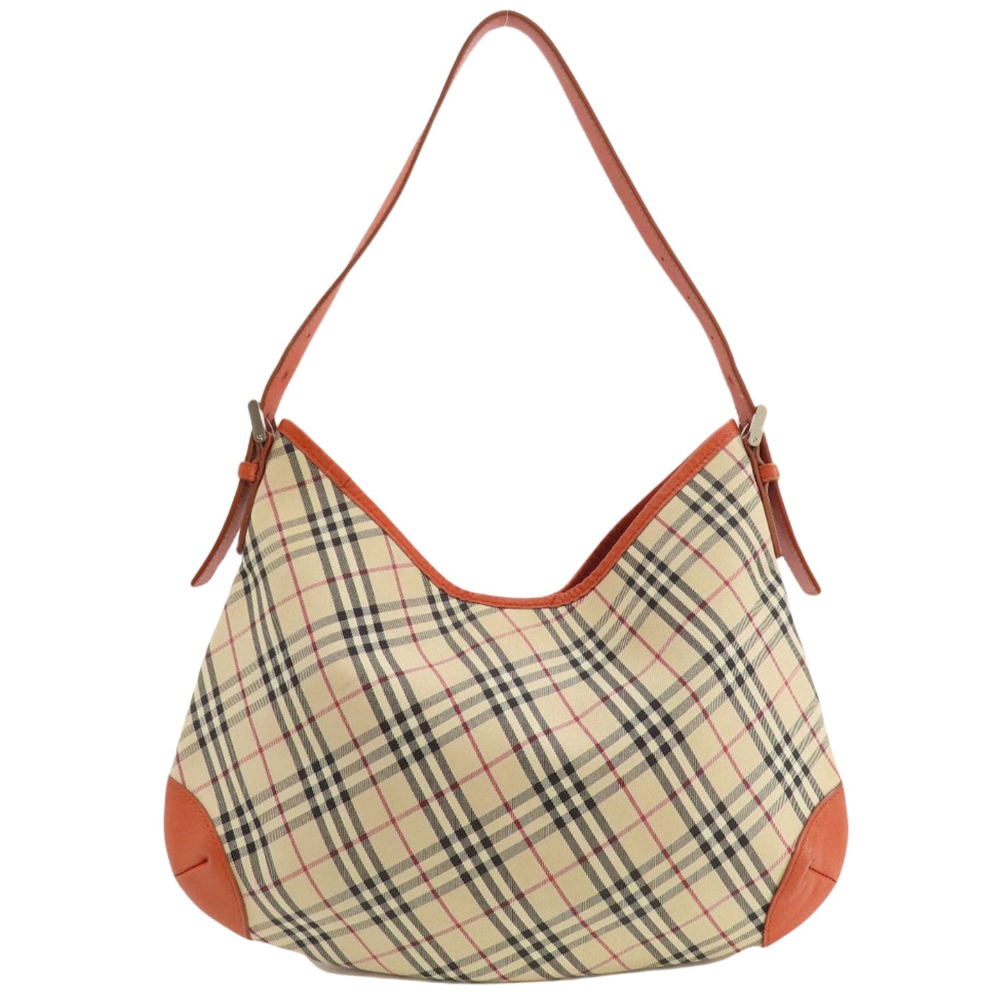 Burberry Nova Brand Canvas White Shoulder Bag Style 33