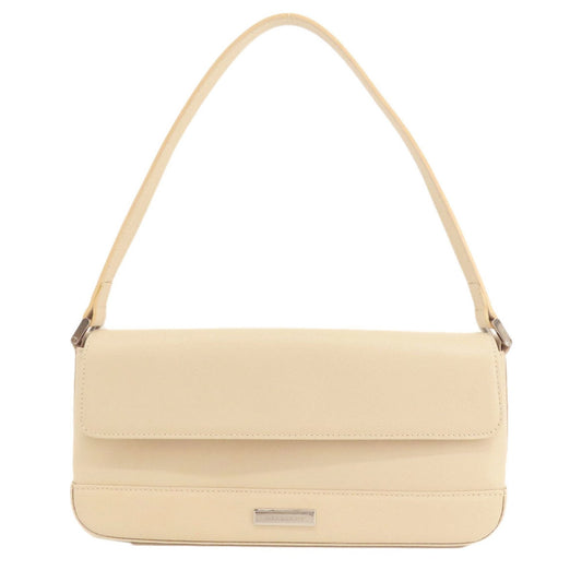 Burberry Brand Leather White Shoulder Bag Style 6