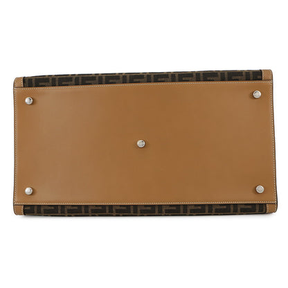 FENDI Peekaboo I See You Zucca Forty 8 Camel/Brown7VA566 Leather Canvas Rovelle Bags