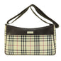 Burberry Nova Brand Canvas White Shoulder Bag Style 32