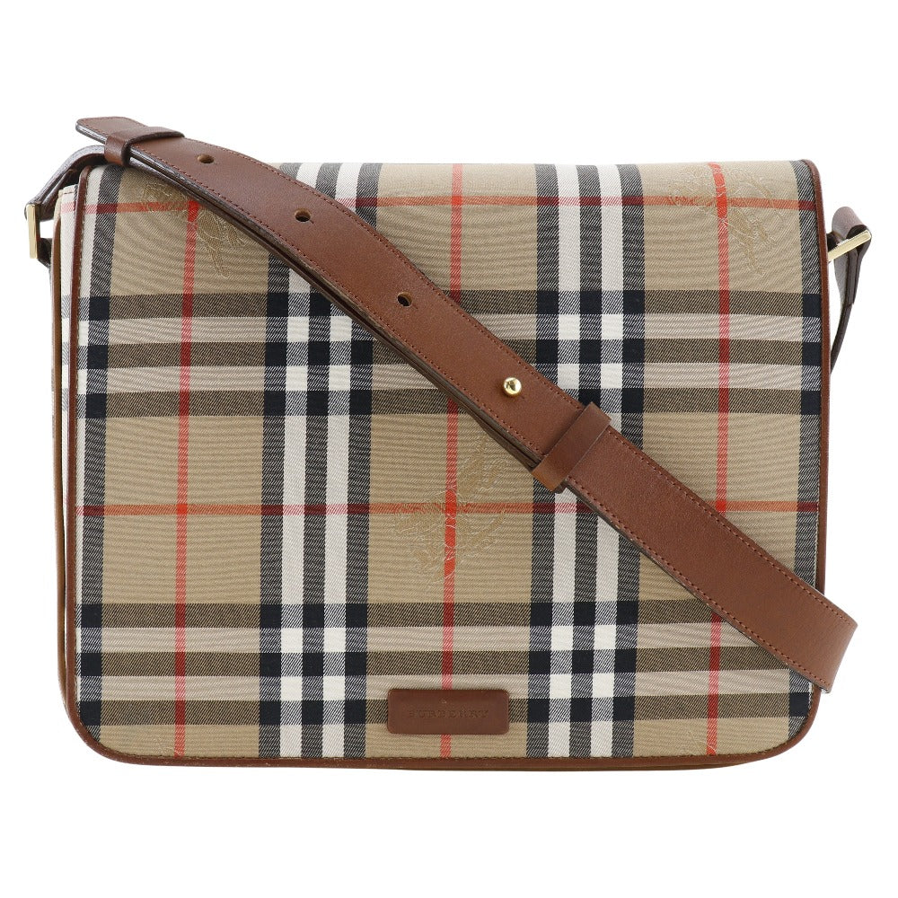 Burberry Brand Canvas White Shoulder Bag Style 16