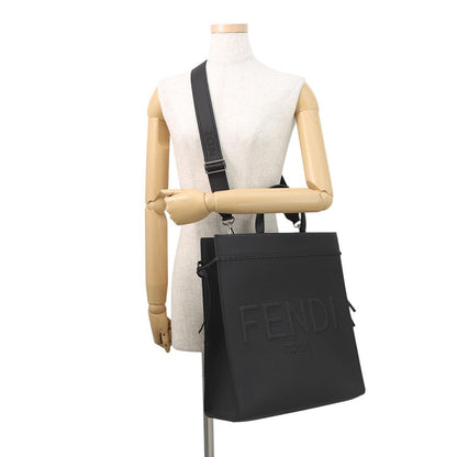 FENDI go to shopper Black7VA583 Leather Size Medium Rovelle Bags
