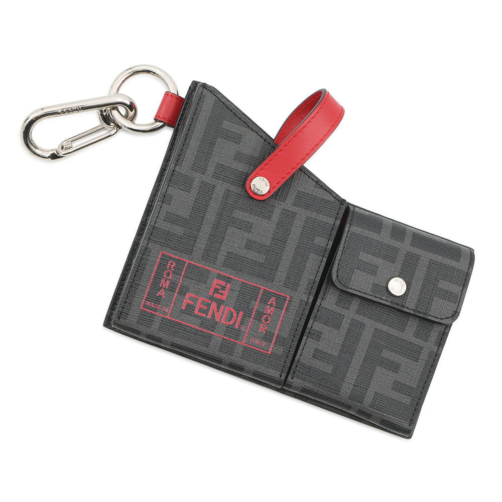 FENDI Pocket Bag Charm Gray7AR759 PVC Leather Rovelle Bags