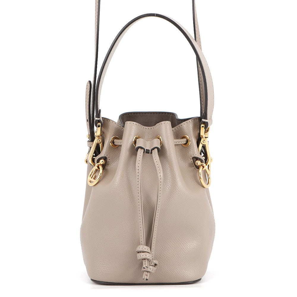 FENDI Montresor 2WAY Bag Beige8BS010 Leather Size Mini Rovelle Bags