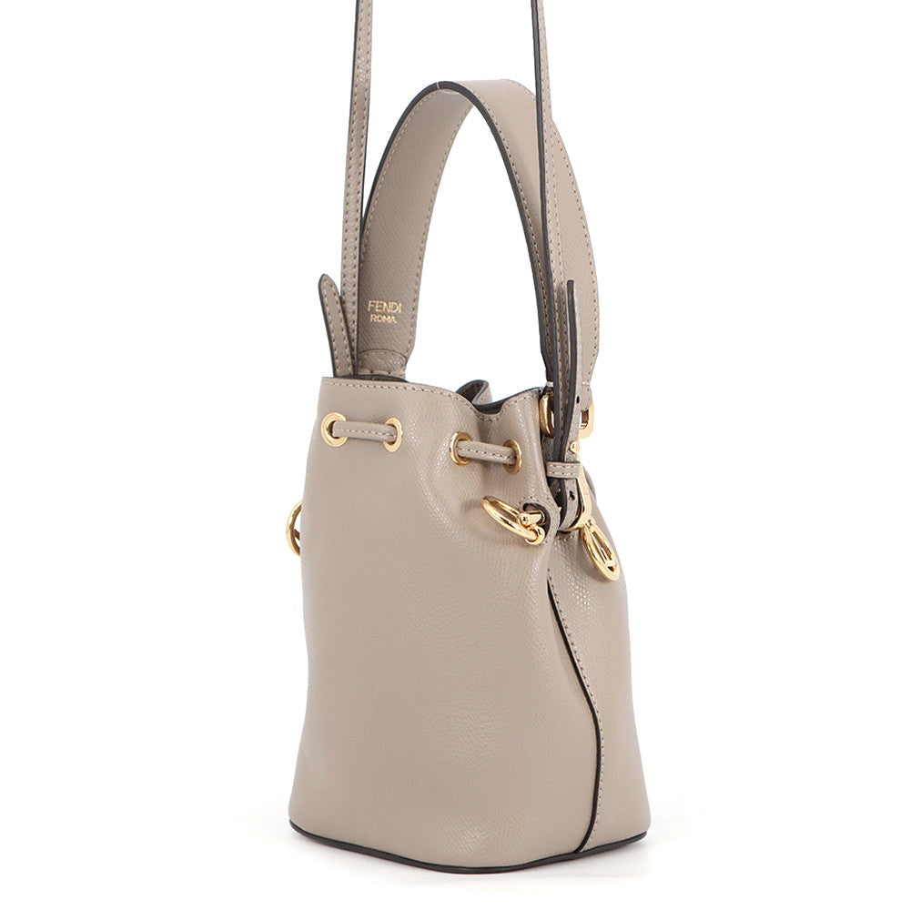 FENDI Montresor 2WAY Bag Beige8BS010 Leather Size Mini Rovelle Bags