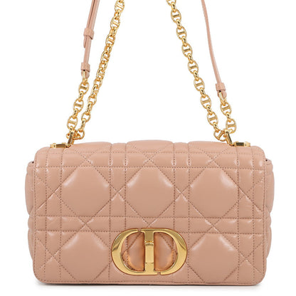 Dior Macrocannage Caro Shoulder Bag Jasmin Flowerm9242Ungk Calf Leather Size Medium Rovelle Bags