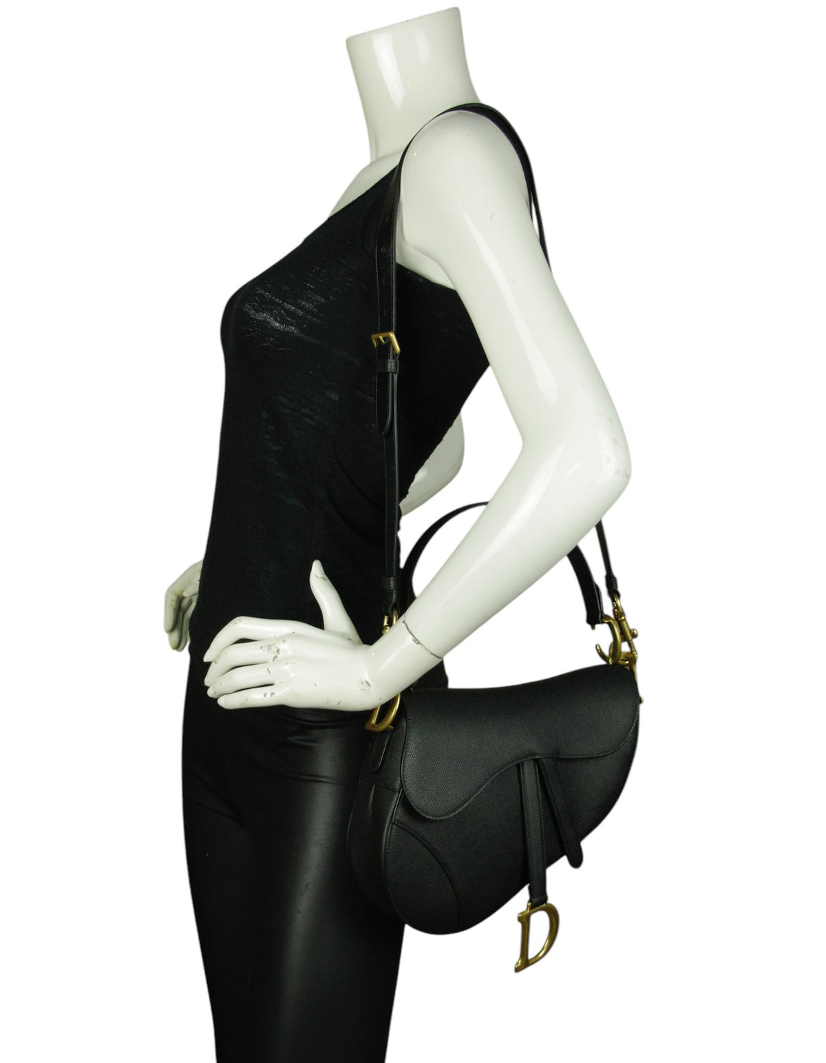 Dior Saddle Calfskin Black Crossbody Rovelle Bags