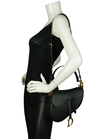 Dior Saddle Calfskin Black Crossbody Rovelle Bags
