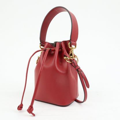 FENDI Mon Tresor Leather 2Way Bag Hand Bag Shoulder Bag Red 8BS010 Rovelle Bags