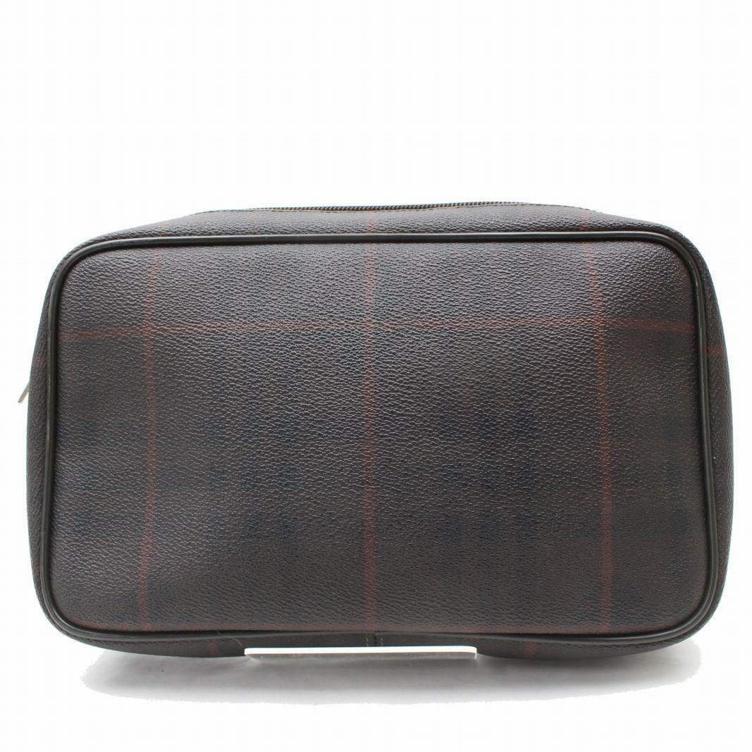 Burberry London PVC Brown Clutch Bag