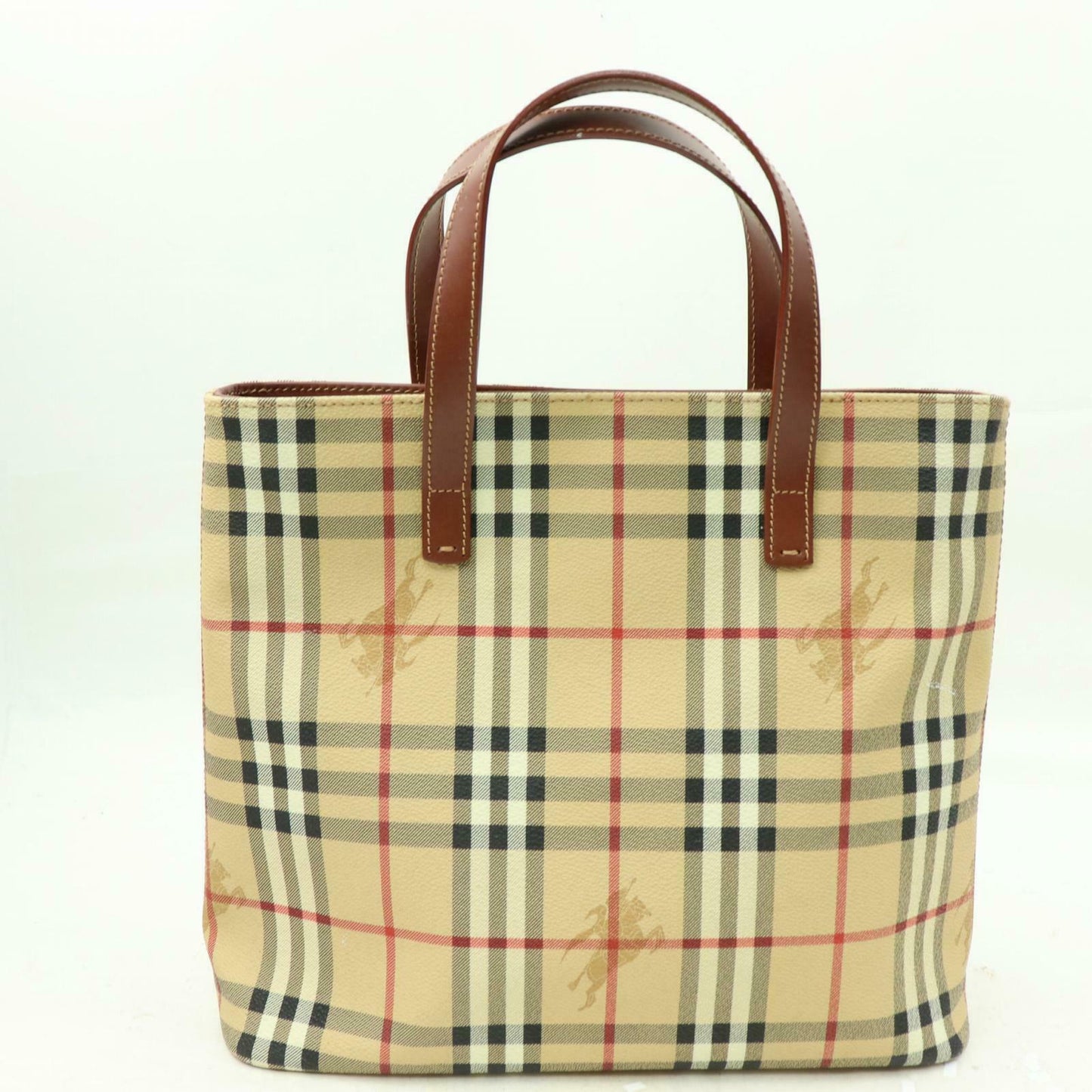 Burberry London Light PVC Brown Handbag