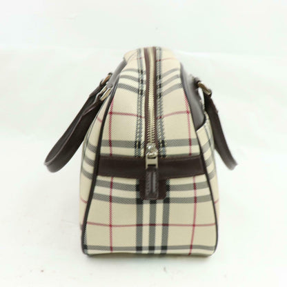 Burberry Damier Canvas Red Handbag