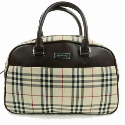 Burberry Damier Canvas Red Handbag