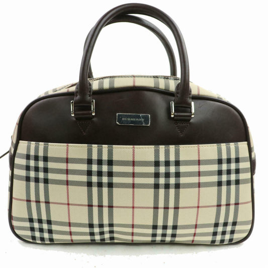 Burberry Damier Canvas Red Handbag