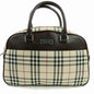 Burberry Damier Canvas Red Handbag