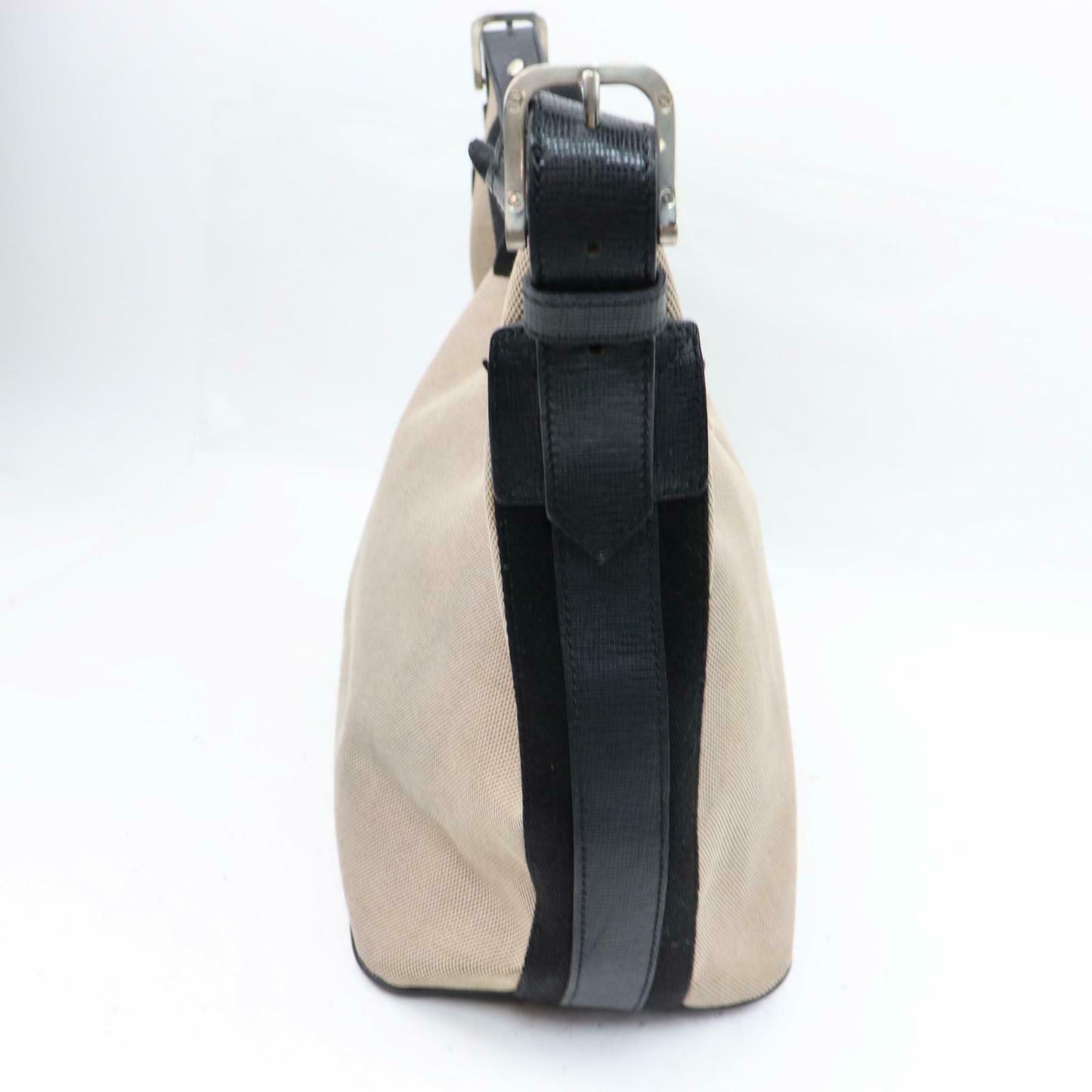 Burberry Damier Canvas Black Shoulder Bag