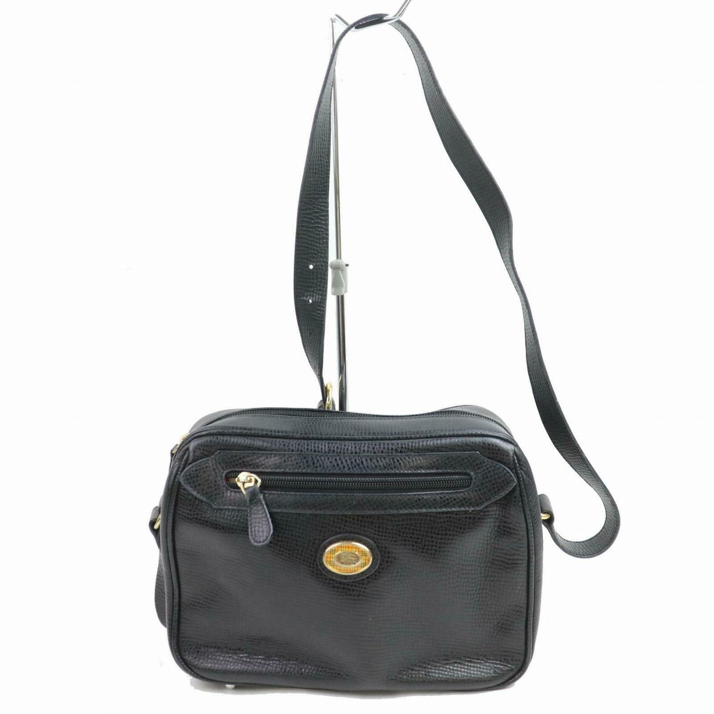 Burberry London Leather Black Shoulder Bag