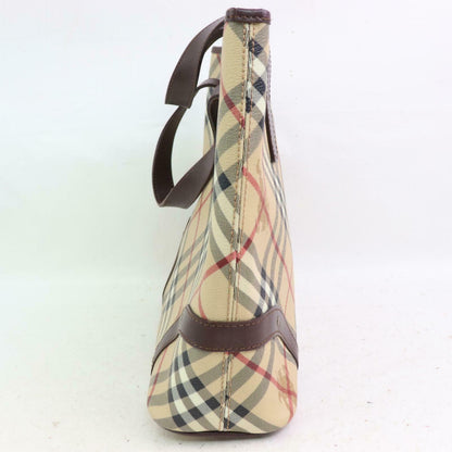 Burberry Light PVC Brown Tote Bag