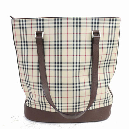 Burberry Damier Canvas Beige Tote Bag
