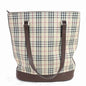 Burberry Damier Canvas Beige Tote Bag
