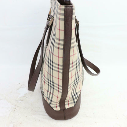 Burberry Damier Canvas Beige Tote Bag