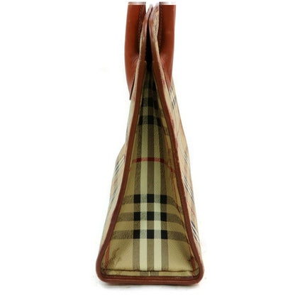 Burberry Light PVC Brown Handbag