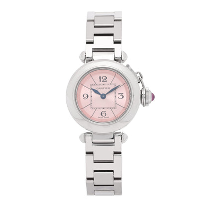 Stainless Steel 27mm Miss Pasha Quartz Watch Pink