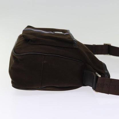 Burberry Brand Canvas Brown Shoulder Bag