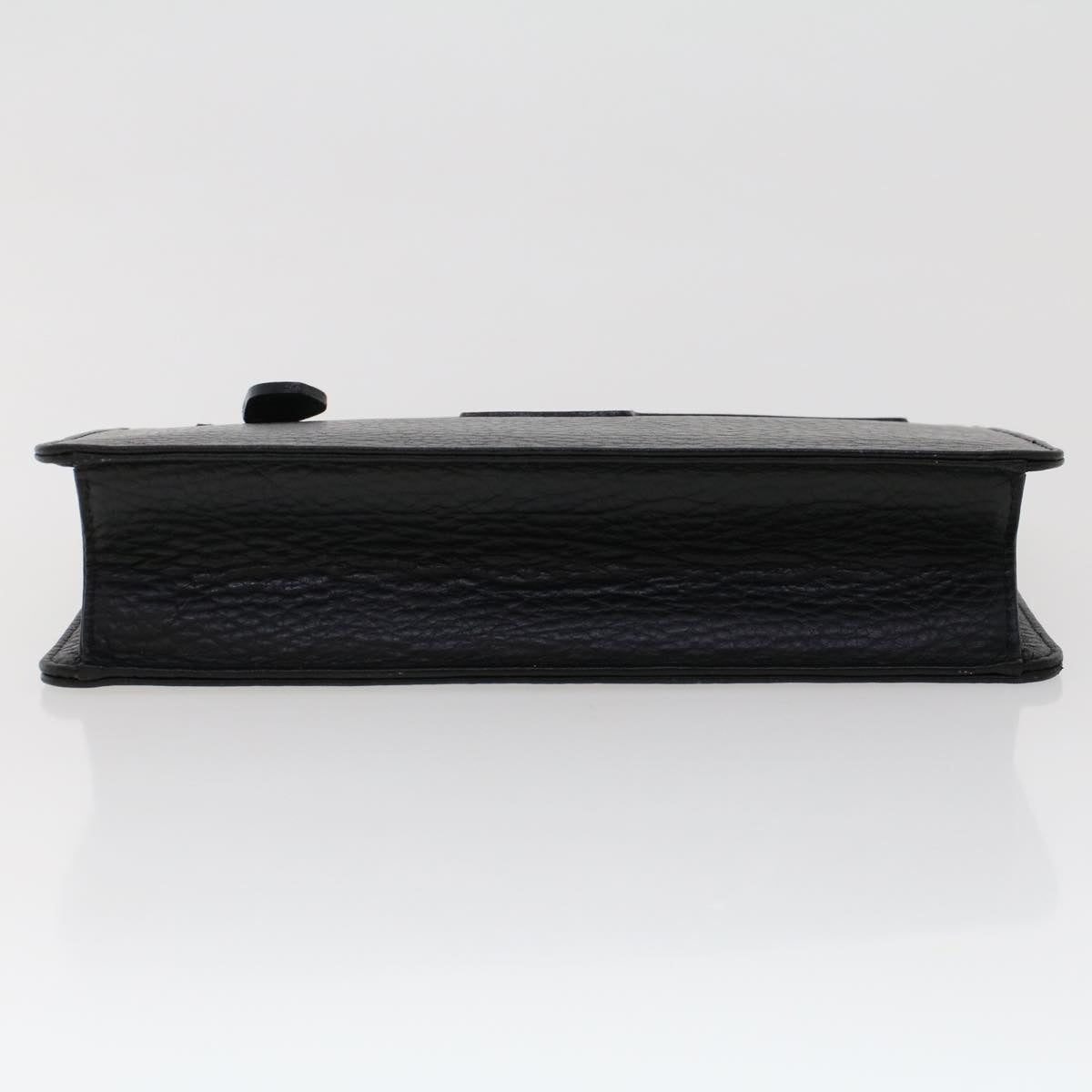 Burberry Brand Leather Black Clutch Bag Style 7