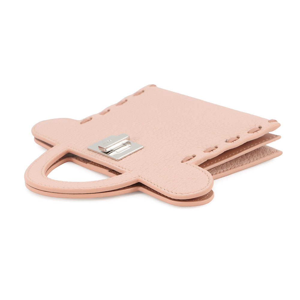 FENDI Peekaboo Selleria Card Case Pink8M0511 Calf Leather Rovelle Bags