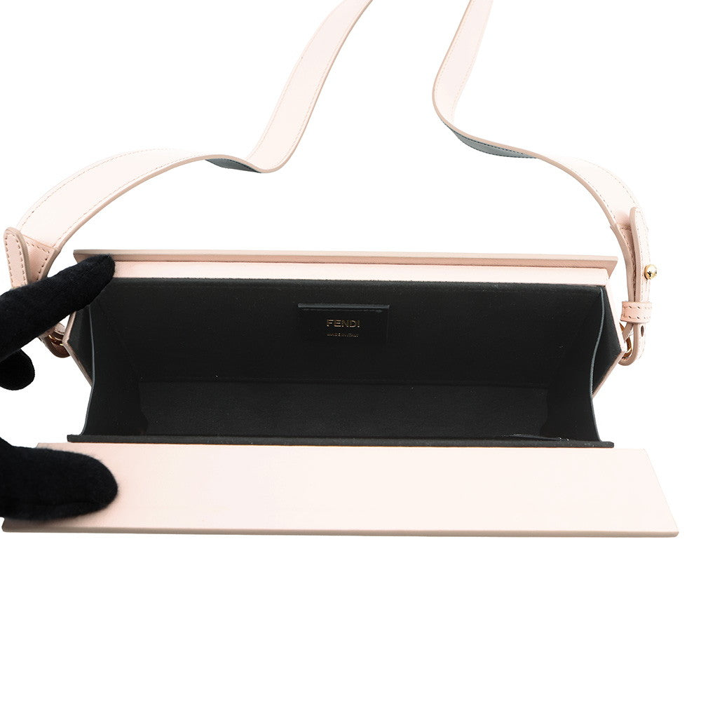 FENDI Box Shoulder Bag Pink8BT340 Leather Rovelle Bags