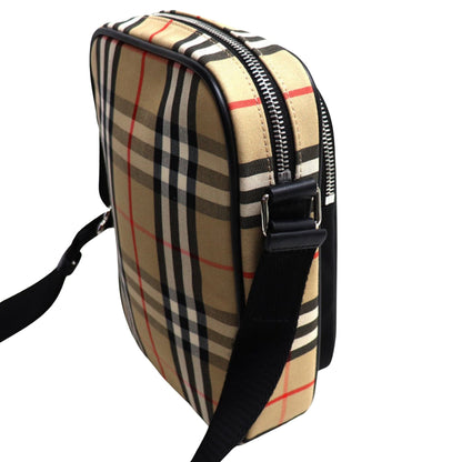 Burberry Brand Canvas White Shoulder Bag Style 19