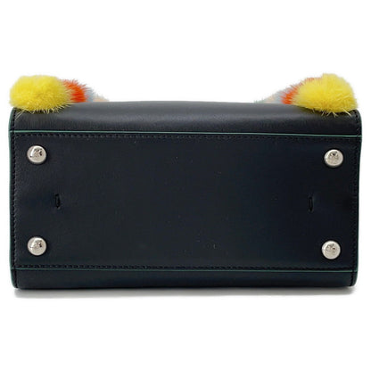 FENDI Petit Trois Jules Black8BH333 Leather Rovelle Bags