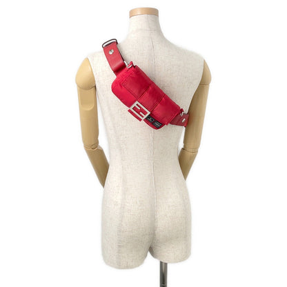 FENDI Mamma Baguette Porter Collaboration Red7AS138 Nylon Size Mini Rovelle Bags