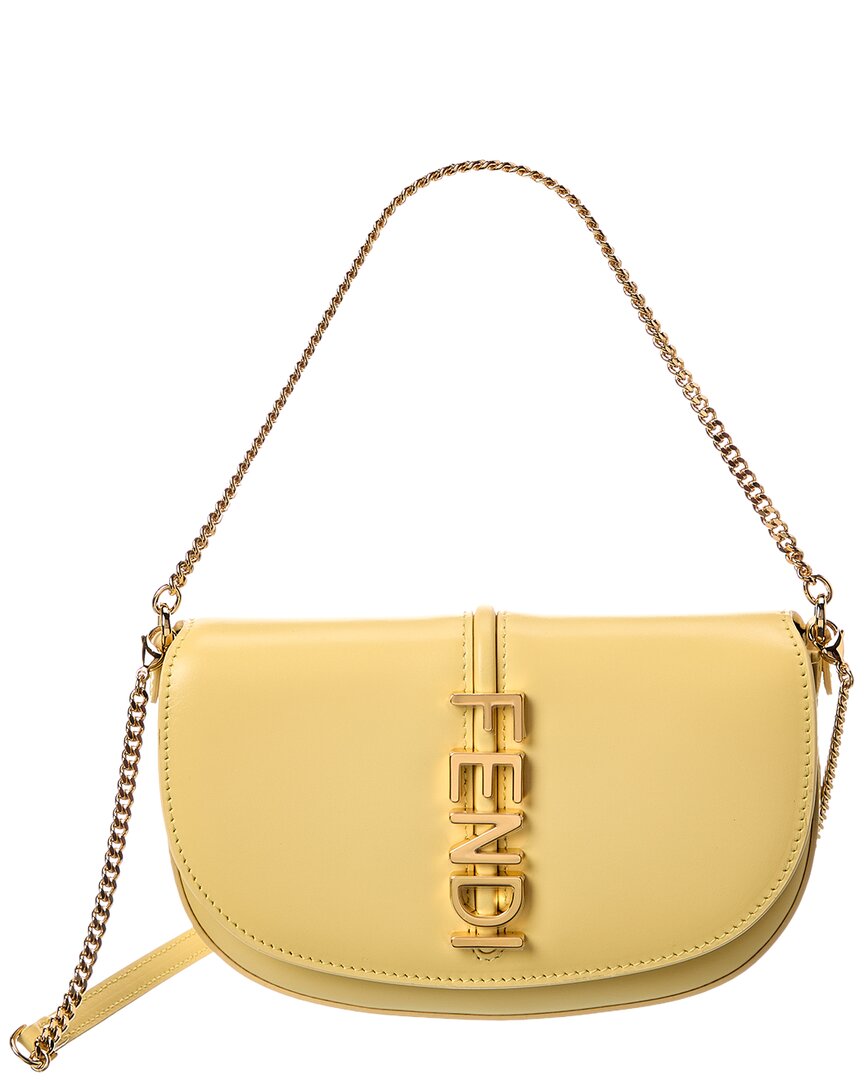 Fendi Fendigraphy Leather Wallet On Chain Rovelle Bags