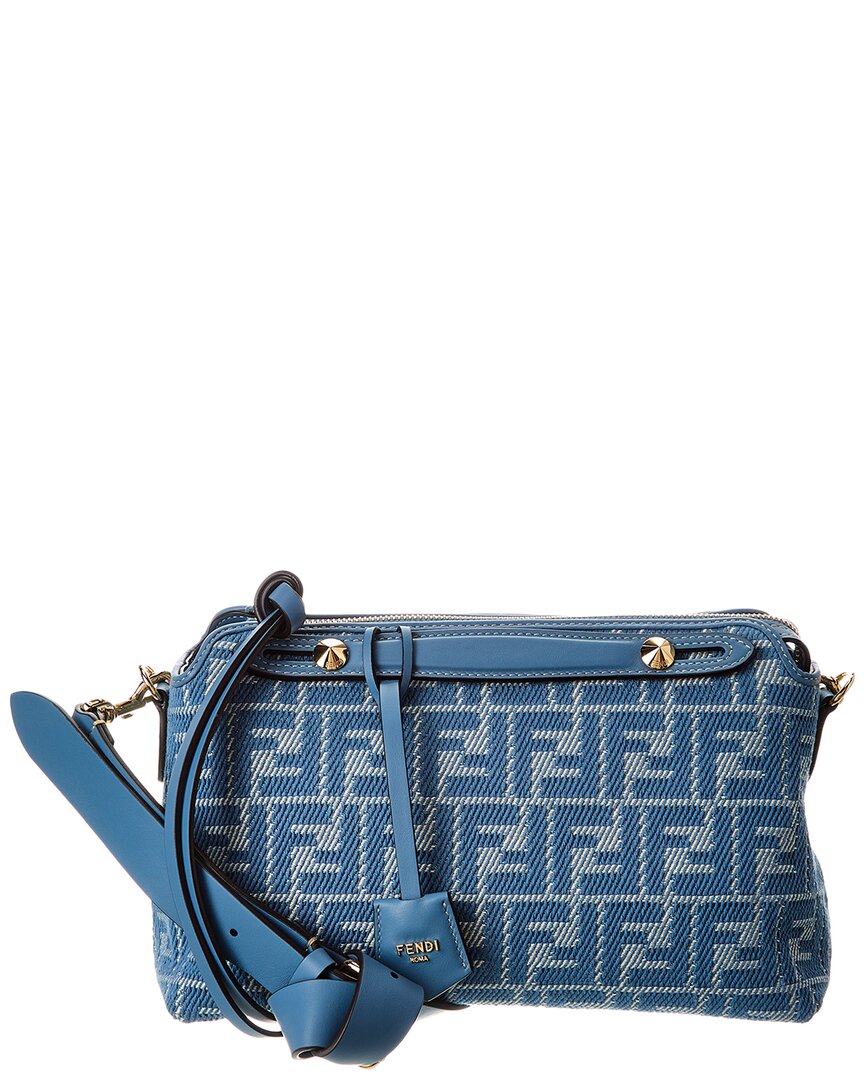 Fendi By The Way Selleria Medium Ff Jacquard & Leather Shoulder Bag Rovelle Bags