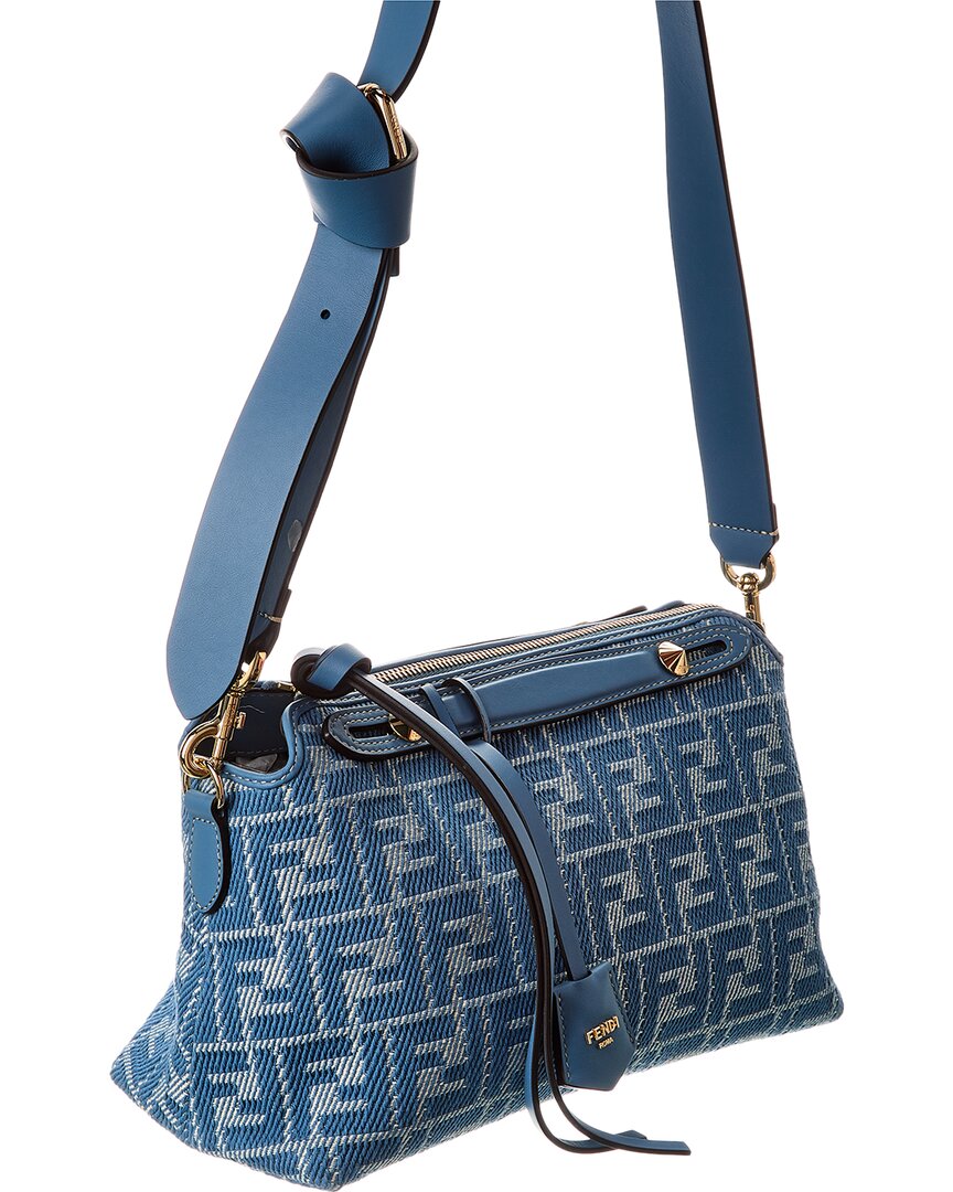 Fendi By The Way Selleria Medium Ff Jacquard & Leather Shoulder Bag Rovelle Bags