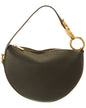 Burberry Knight Arc Leather Black Hobo Bag